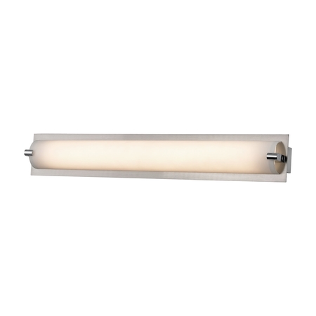 Piper 1-Light Vanity Sconce in Satin Nickel with Frosted Glass - Small -  ELK LIGHTING, WS4500-5-16M